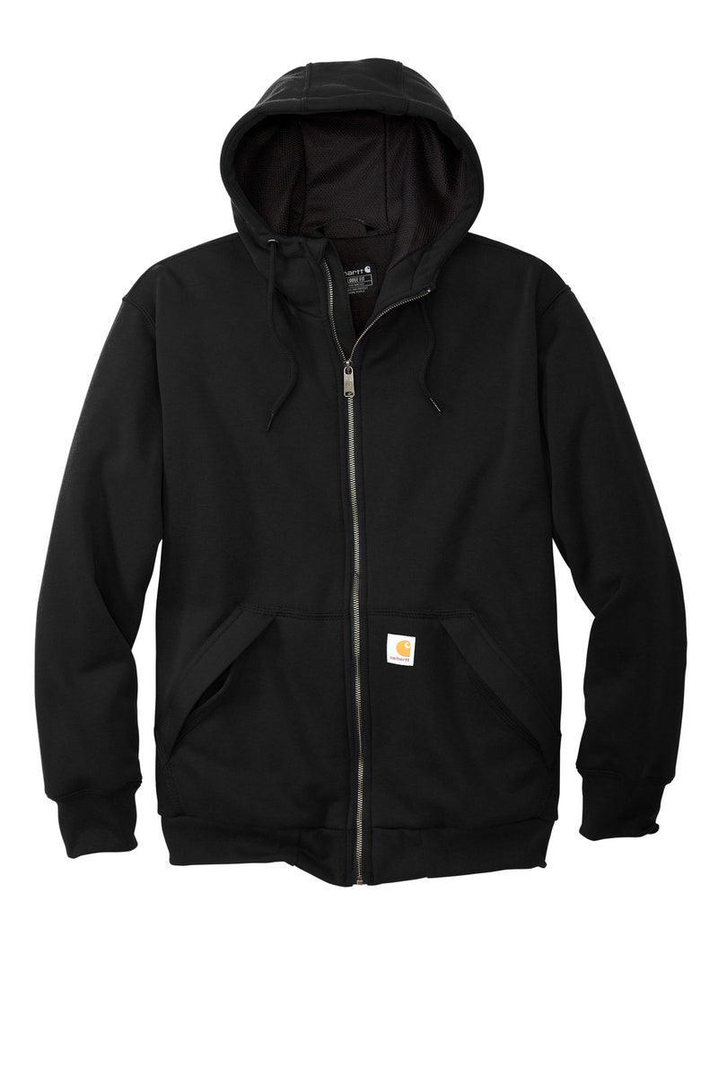 Carhartt Midweight Thermal-Lined Full-Zip Sweatshirt - Black