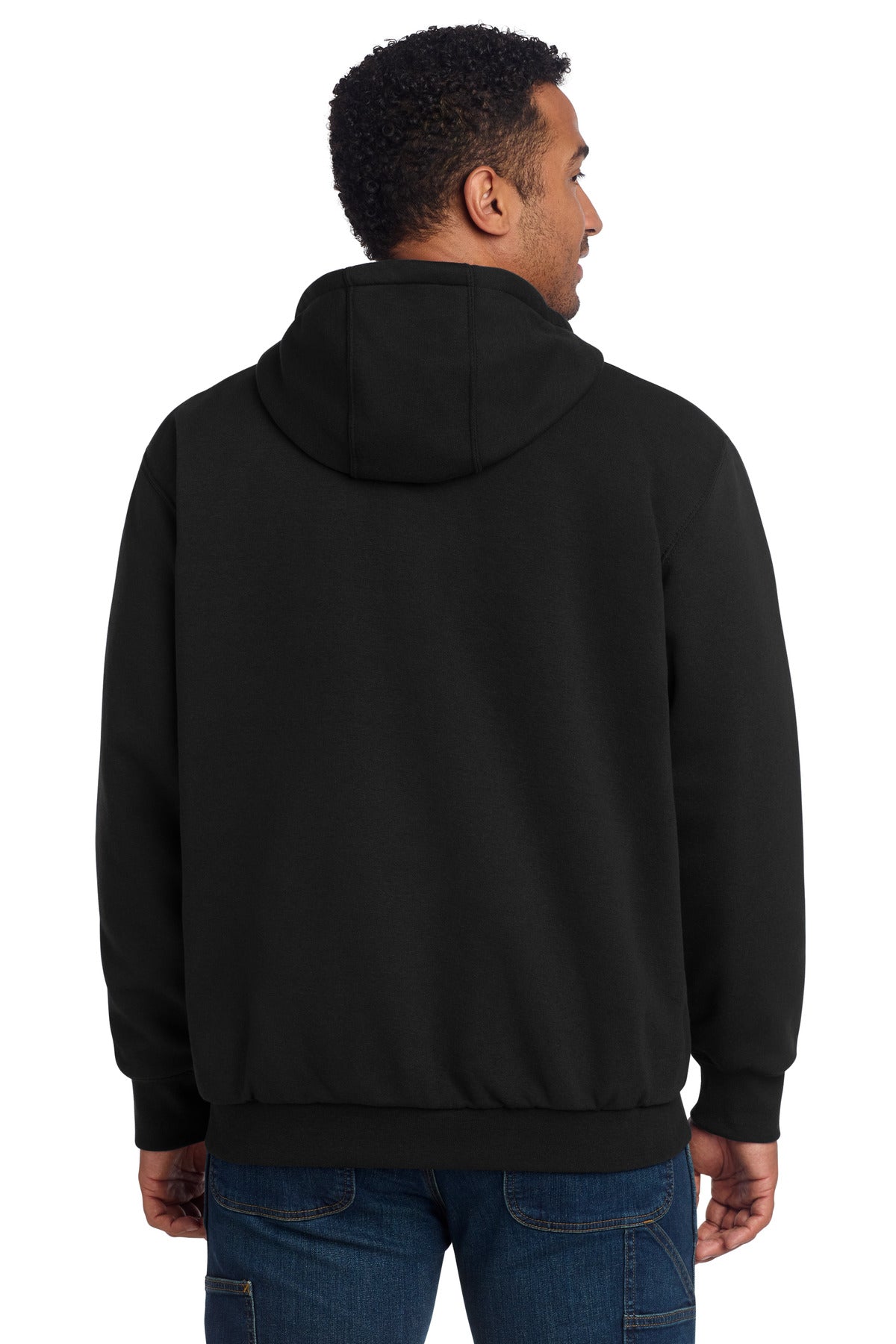 Carhartt Midweight Thermal-Lined Full-Zip Sweatshirt - Black