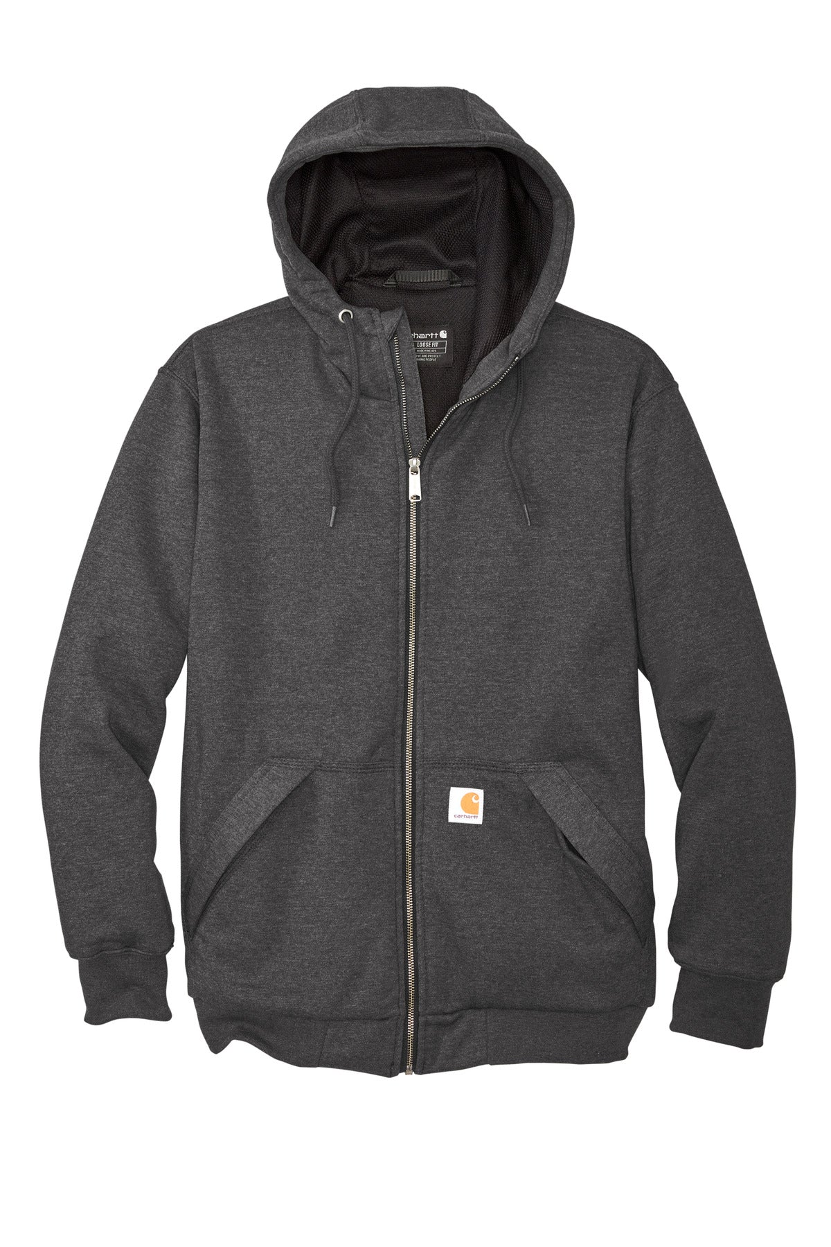 Carhartt Midweight Thermal-Lined Full-Zip Sweatshirt - Carbon Heather