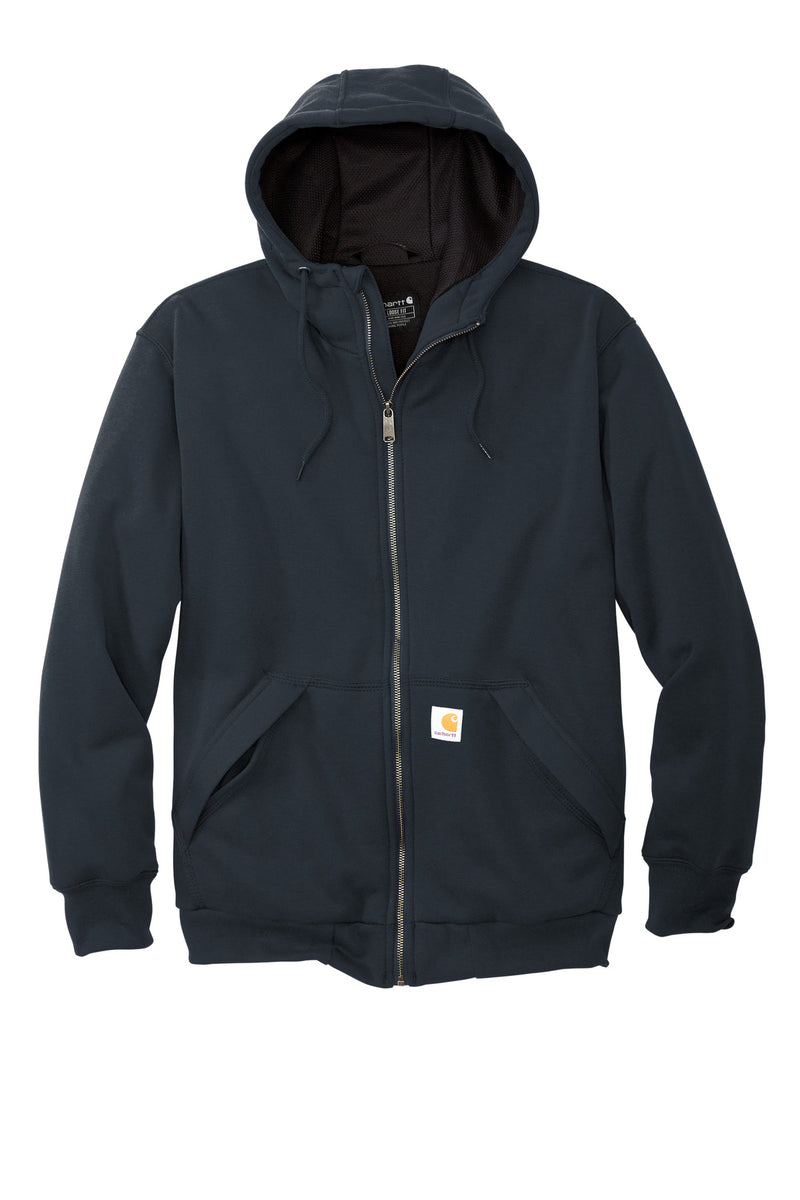 Carhartt Midweight Thermal-Lined Full-Zip Sweatshirt - New Navy