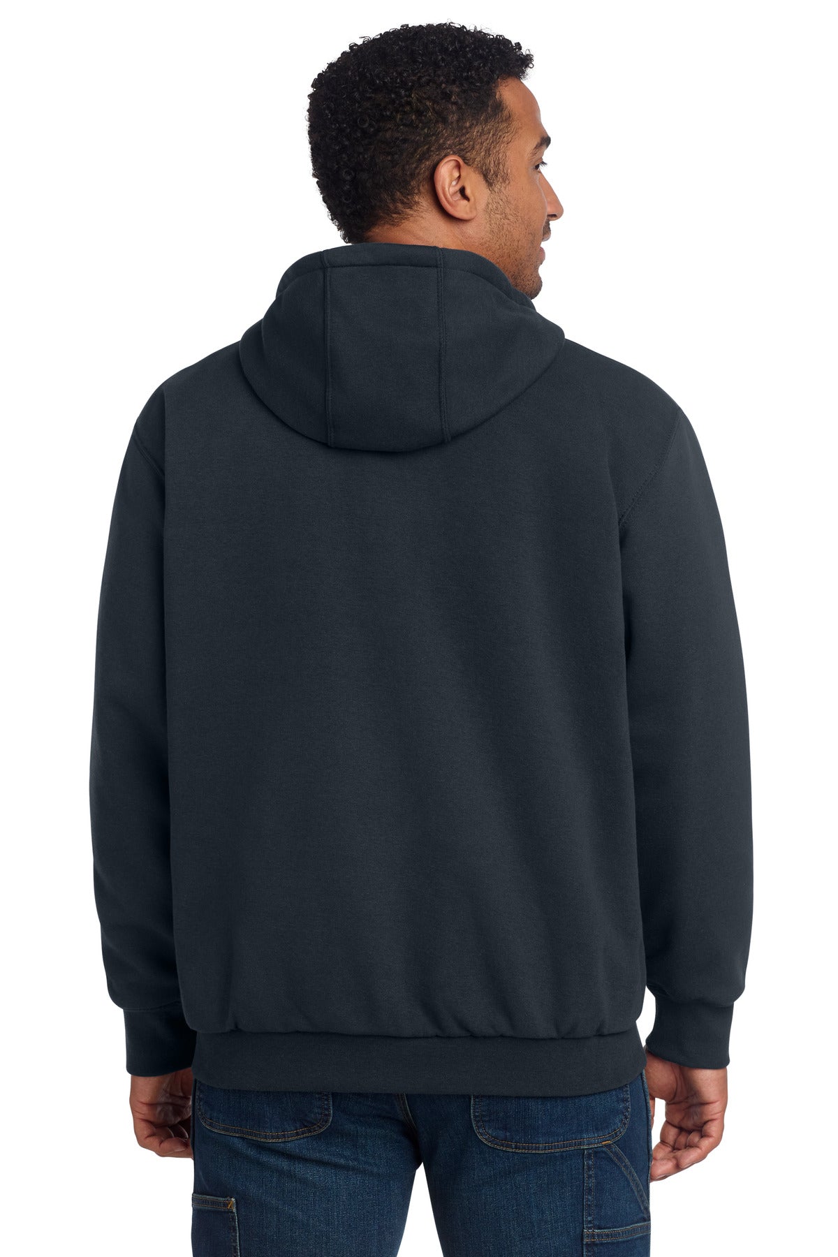 Carhartt Midweight Thermal-Lined Full-Zip Sweatshirt - New Navy