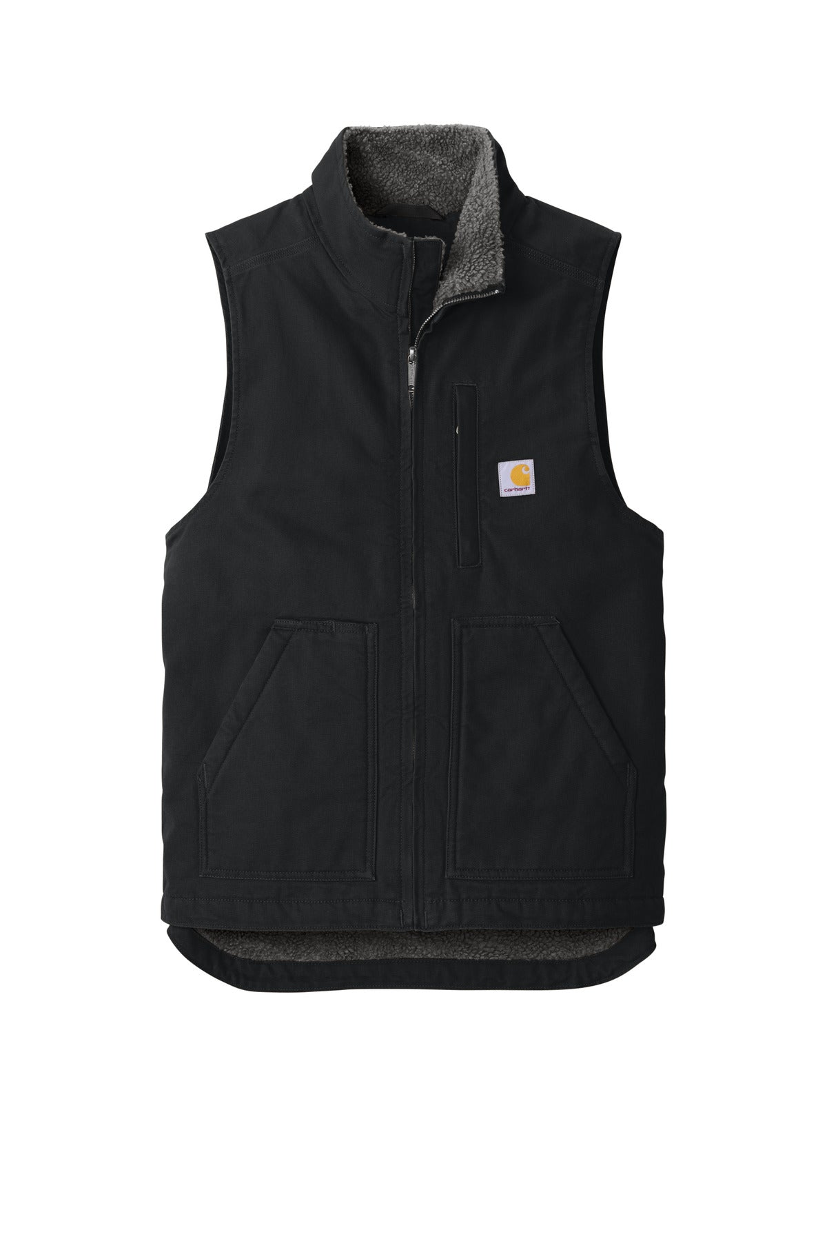 Carhartt Sherpa-Lined Mock Neck Vest - Black