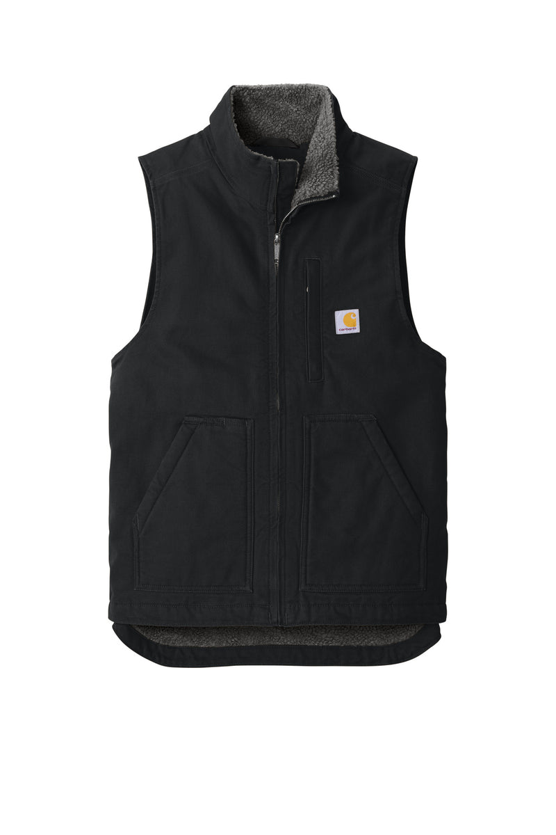 Carhartt Sherpa-Lined Mock Neck Vest - Black