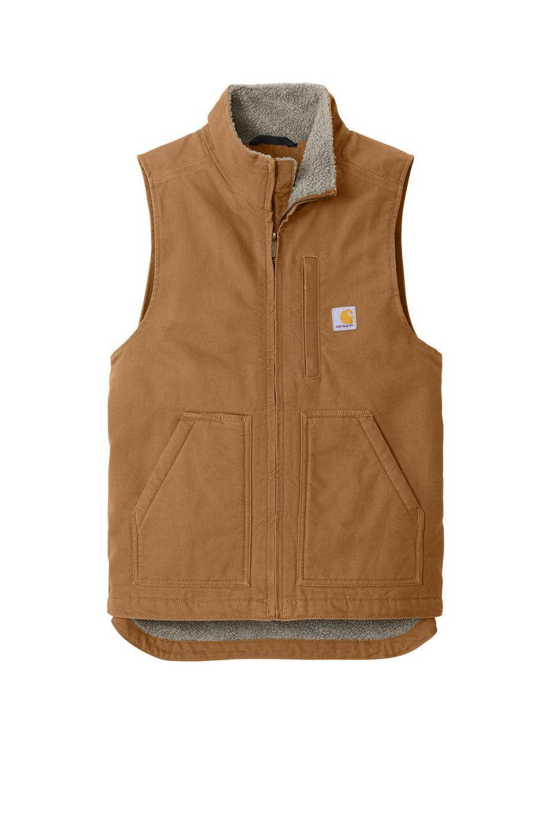 Carhartt Sherpa-Lined Mock Neck Vest - Carhartt Brown