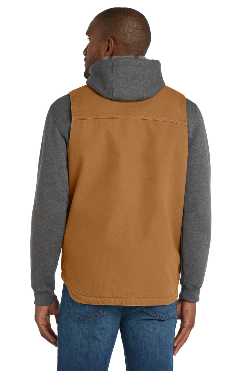 Carhartt Sherpa-Lined Mock Neck Vest - Carhartt Brown