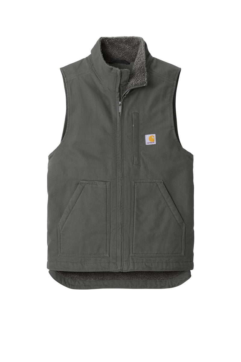 Carhartt Sherpa-Lined Mock Neck Vest - Gravel