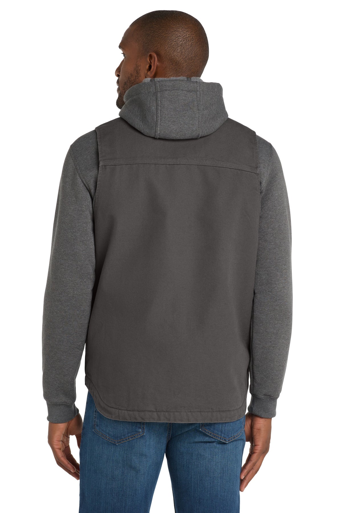 Carhartt Sherpa-Lined Mock Neck Vest - Gravel