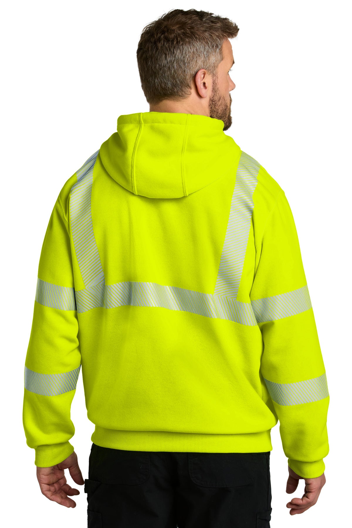 Carhartt ANSI 107 Class 3 Hooded Sweatshirt - Brite Lime