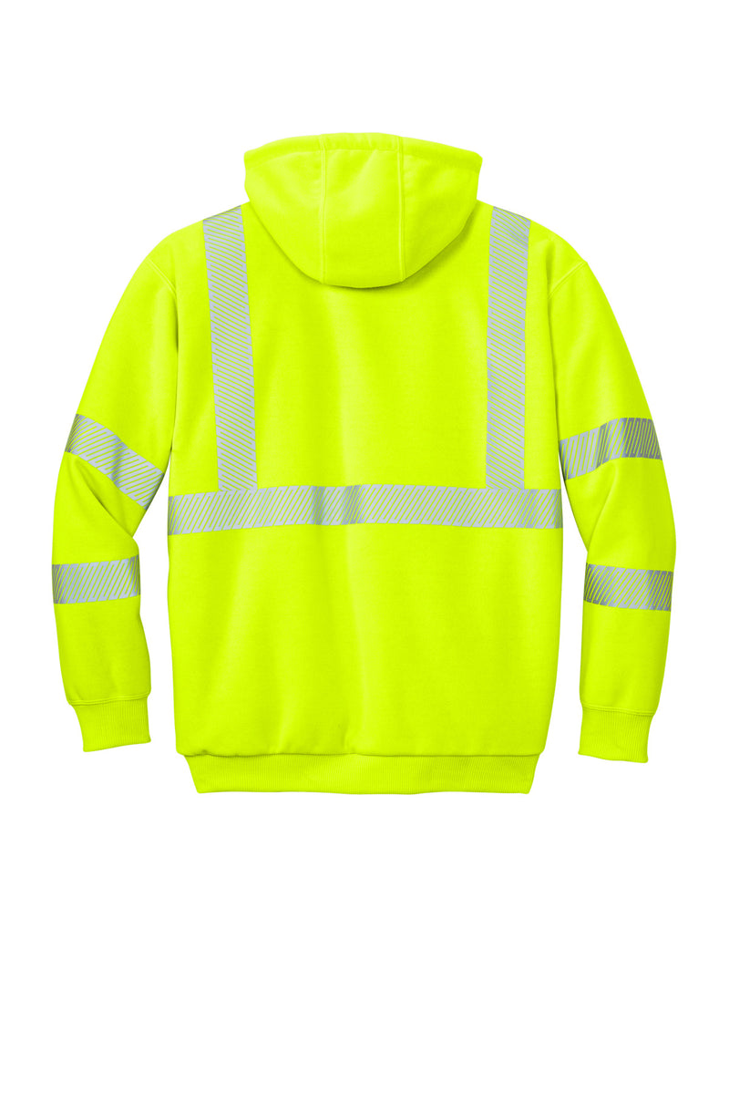 Carhartt ANSI 107 Class 3 Lined Full-Zip Sweatshirt - Brite Lime