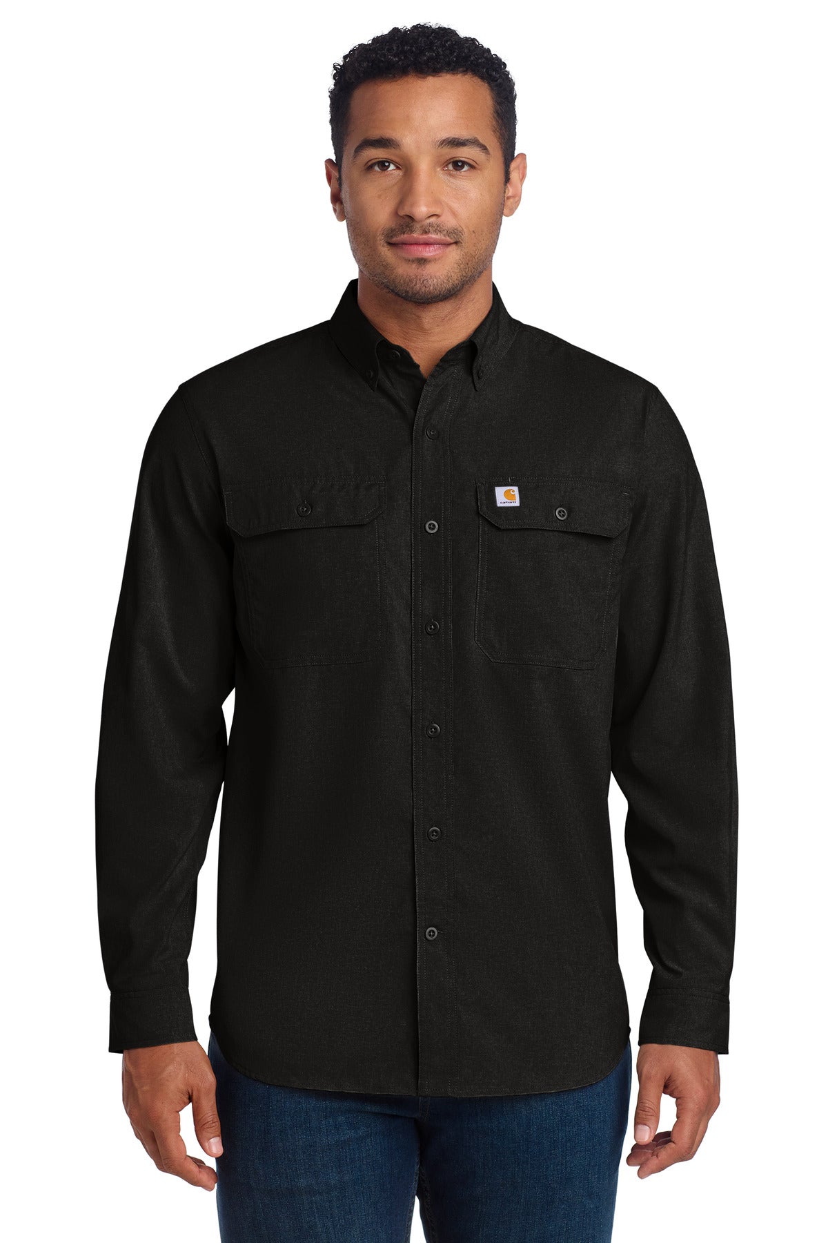 Carhartt Force Solid Long Sleeve Shirt - Black