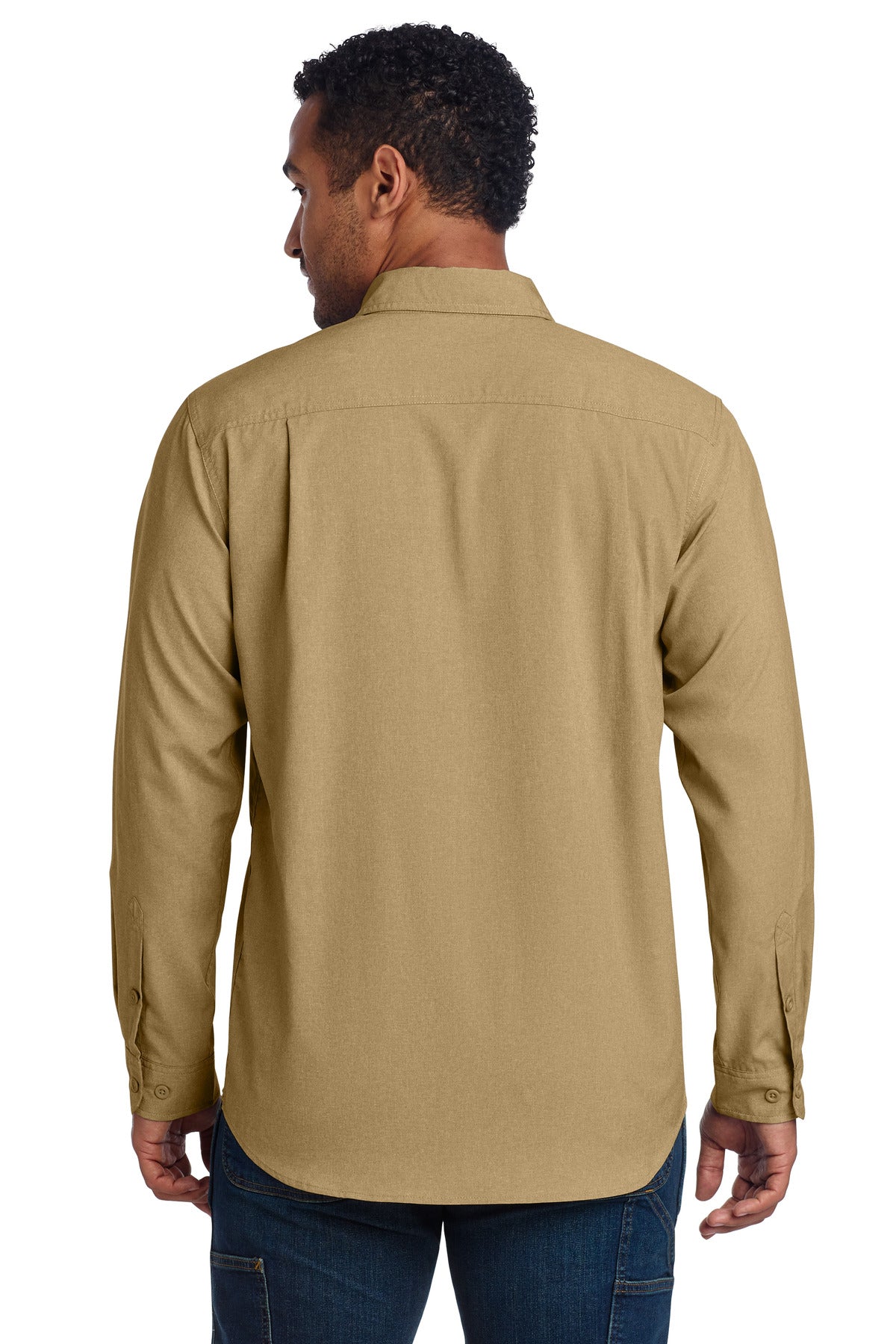 Carhartt Force Solid Long Sleeve Shirt - Dark Khaki