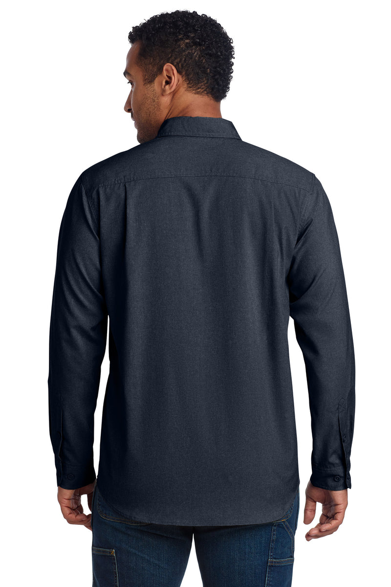 Carhartt Force Solid Long Sleeve Shirt - Navy