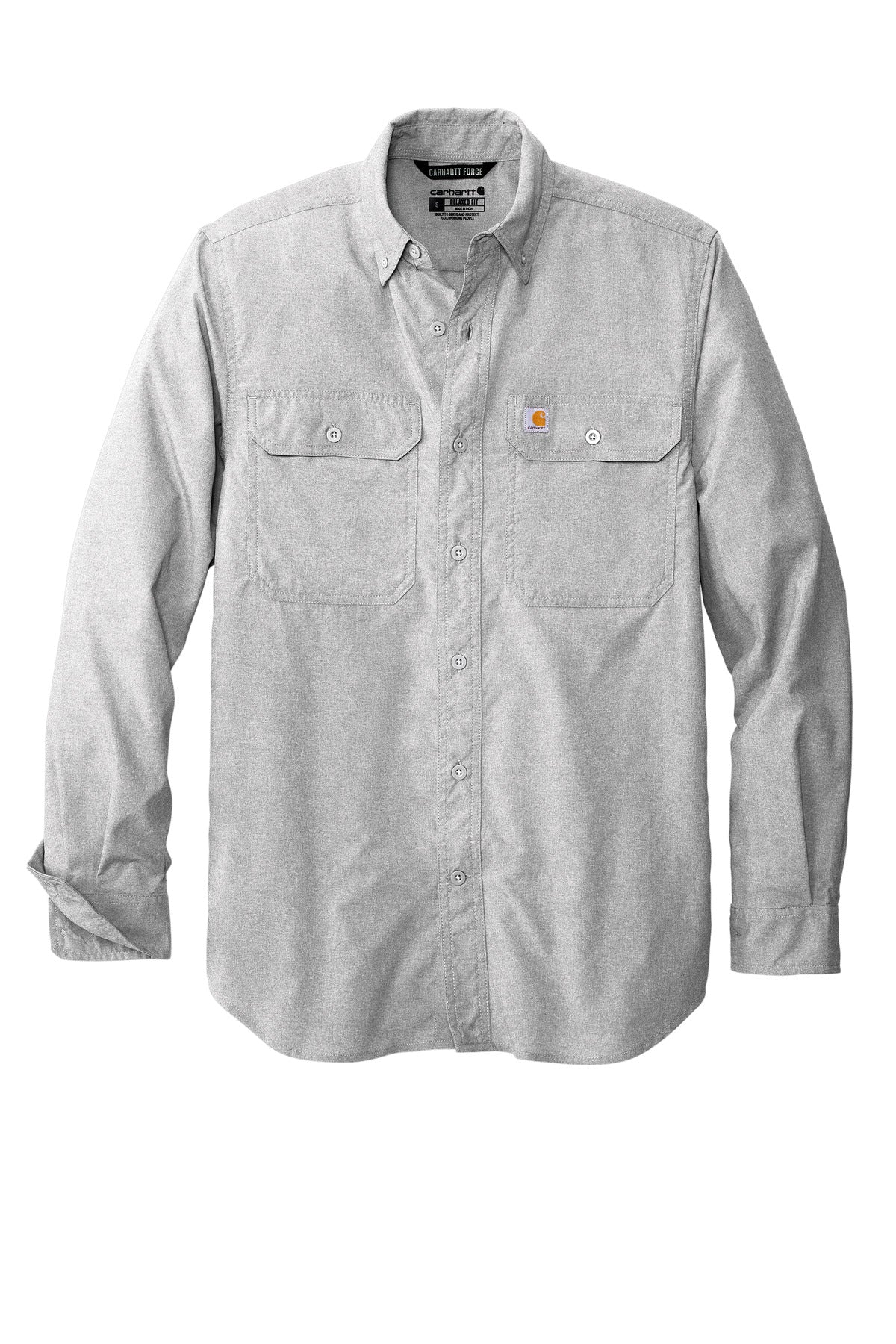Carhartt Force Solid Long Sleeve Shirt - Steel