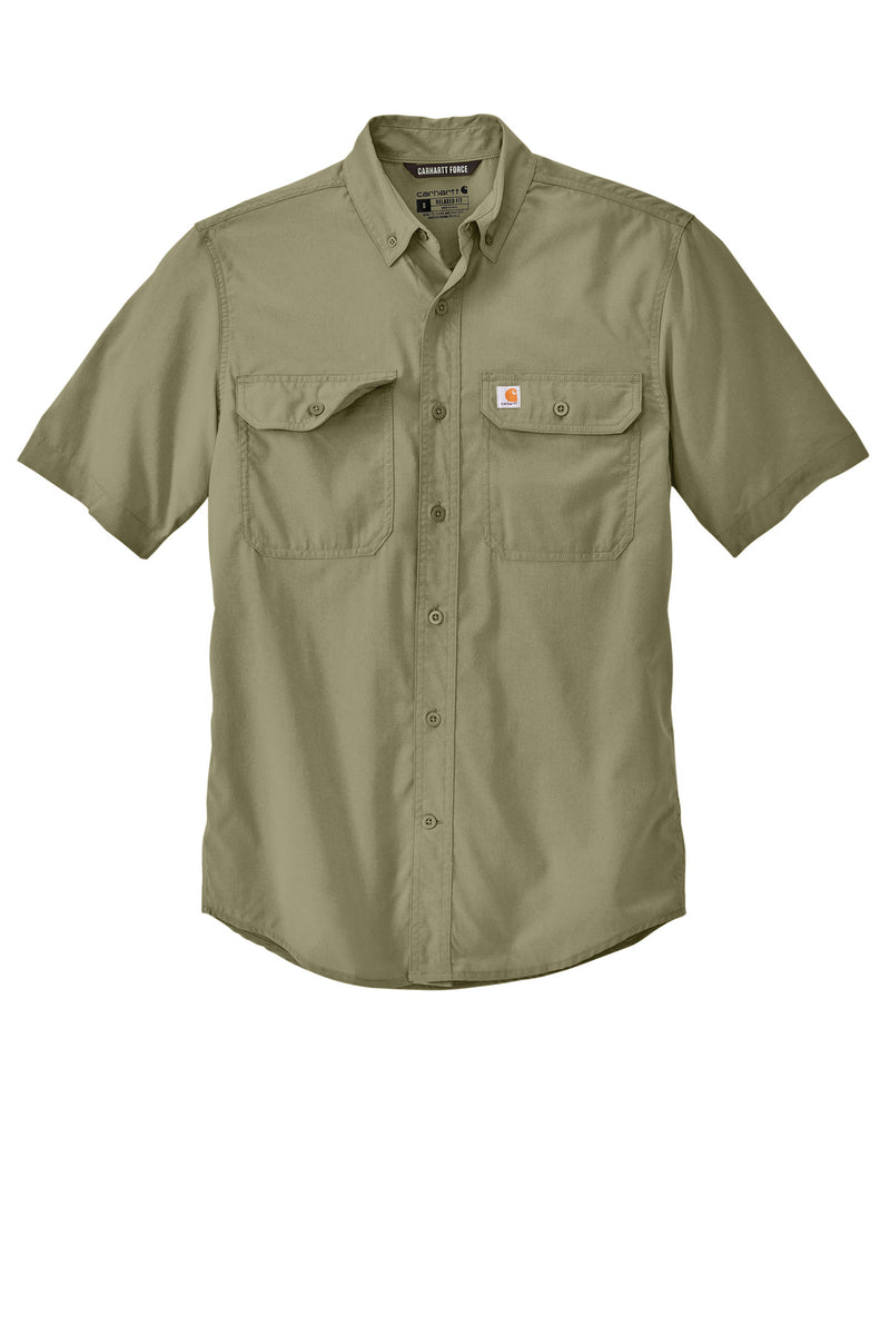 Carhartt Force Solid Short Sleeve Shirt - Burnt Olive
