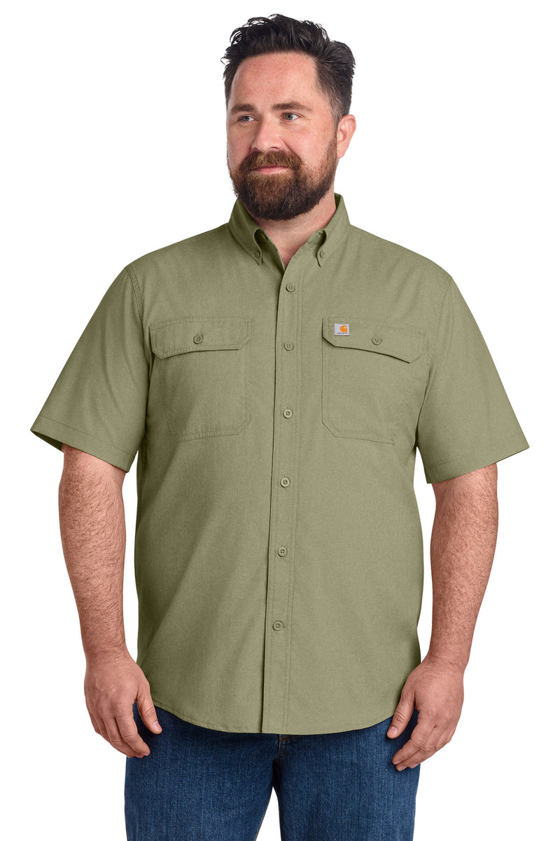 Carhartt Force Solid Short Sleeve Shirt - Burnt Olive