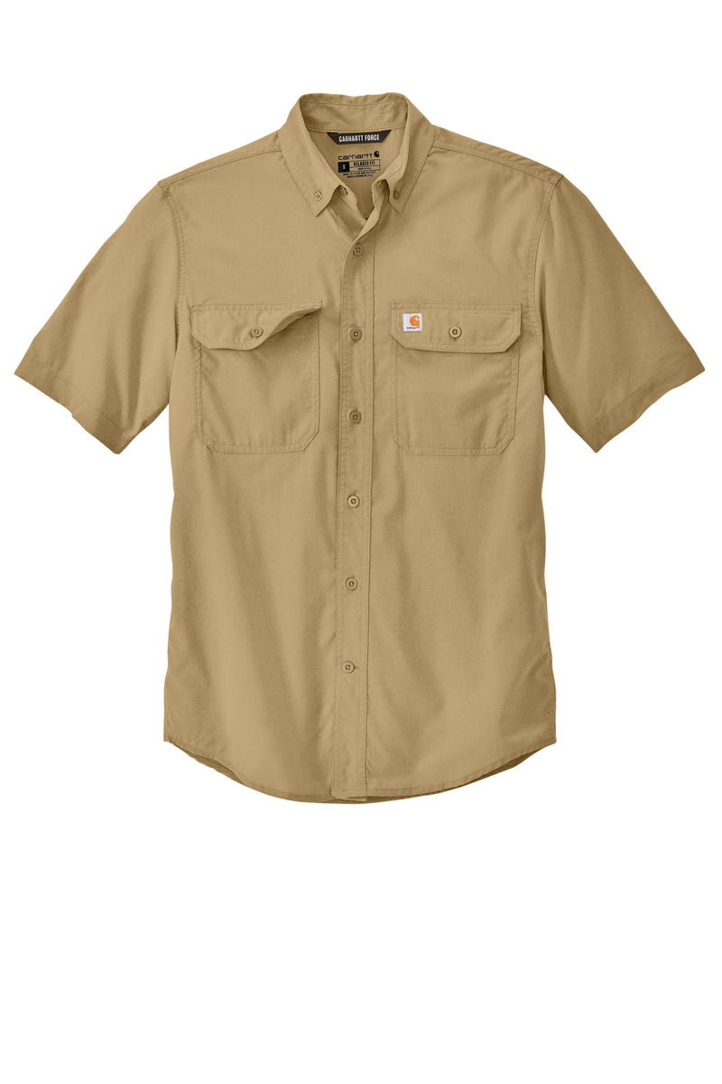 Carhartt Force Solid Short Sleeve Shirt - Dark Khaki