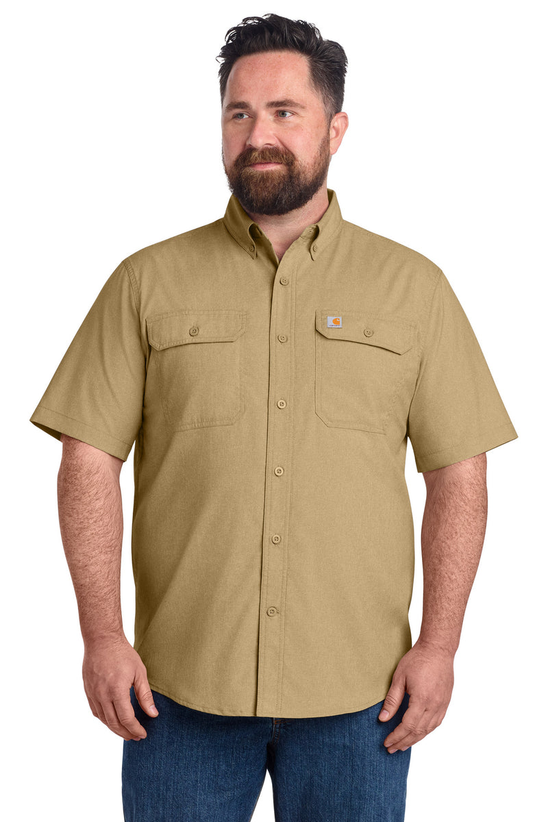Carhartt Force Solid Short Sleeve Shirt - Dark Khaki