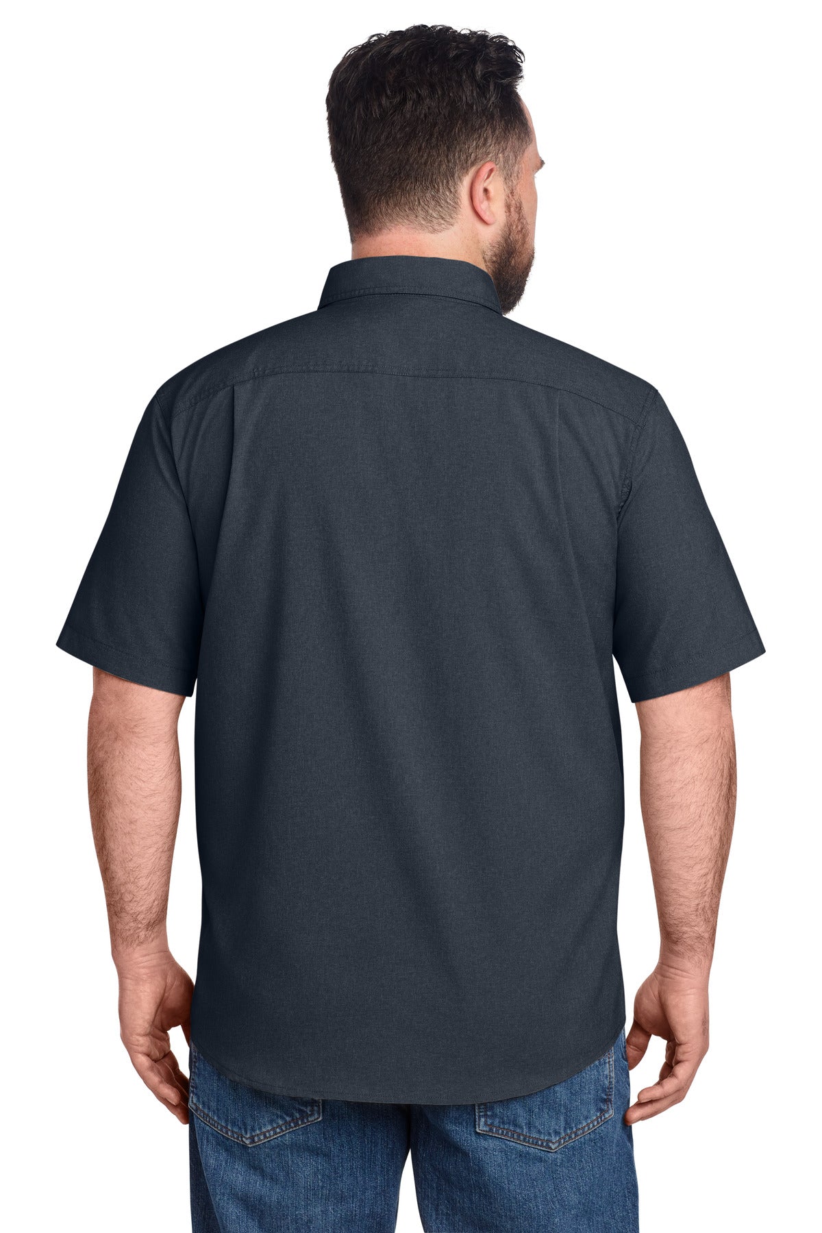 Carhartt Force Solid Short Sleeve Shirt - Navy