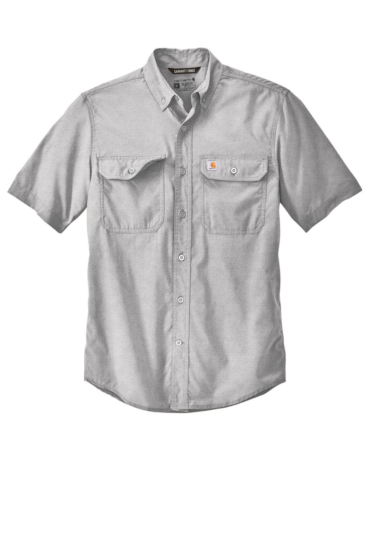 Carhartt Force Solid Short Sleeve Shirt - Steel