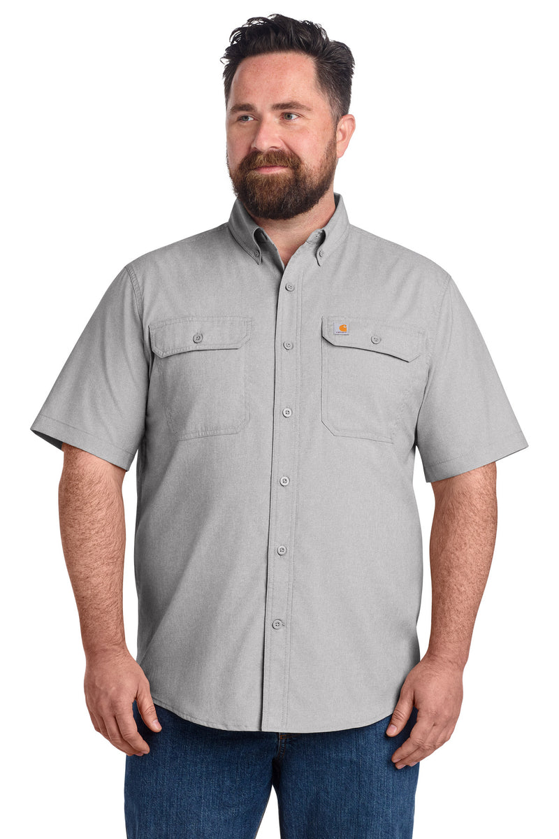 Carhartt Force Solid Short Sleeve Shirt - Steel