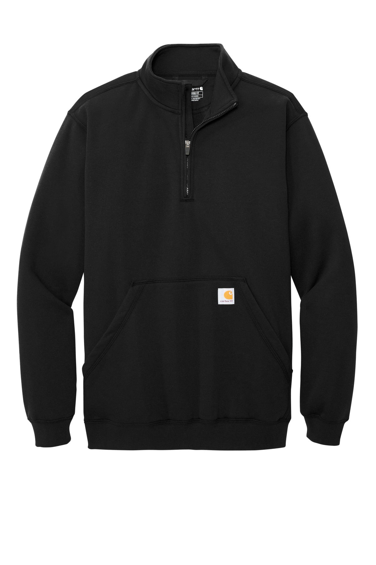 Carhartt Midweight 1/4-Zip Mock Neck Sweatshirt - Black