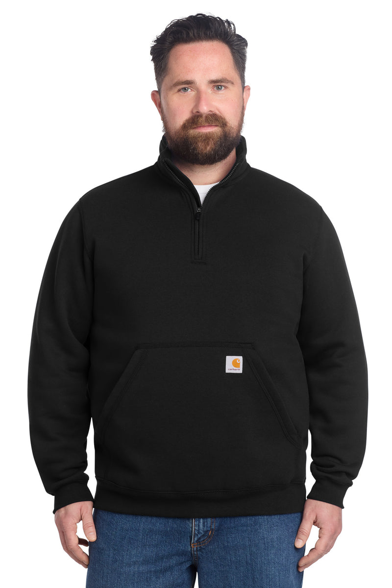 Carhartt Midweight 1/4-Zip Mock Neck Sweatshirt - Black