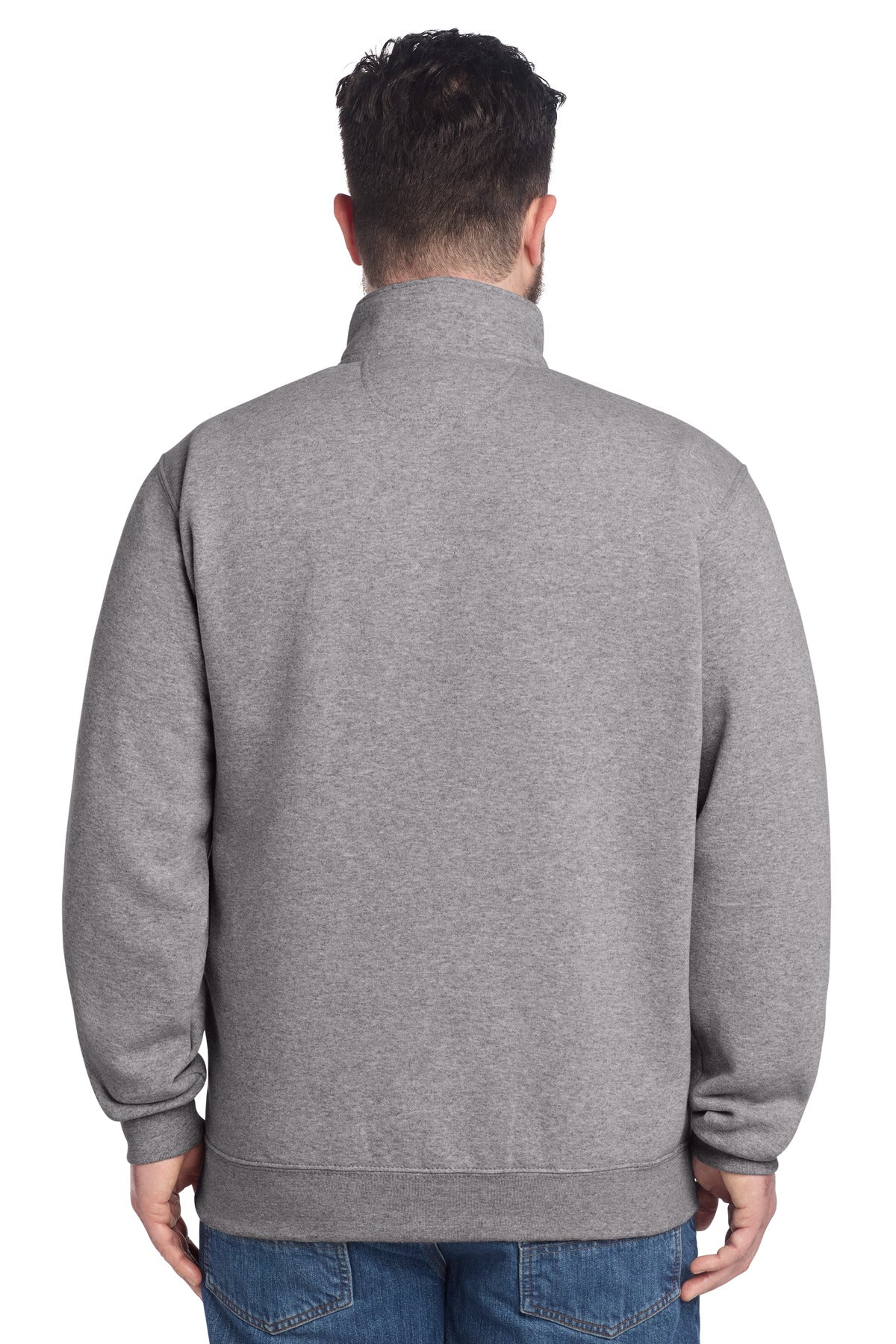 Carhartt Midweight 1/4-Zip Mock Neck Sweatshirt - Heather Grey