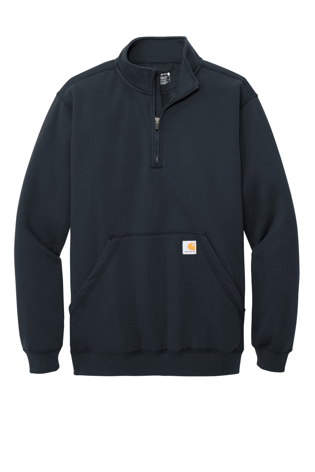 Carhartt Midweight 1/4-Zip Mock Neck Sweatshirt - New Navy