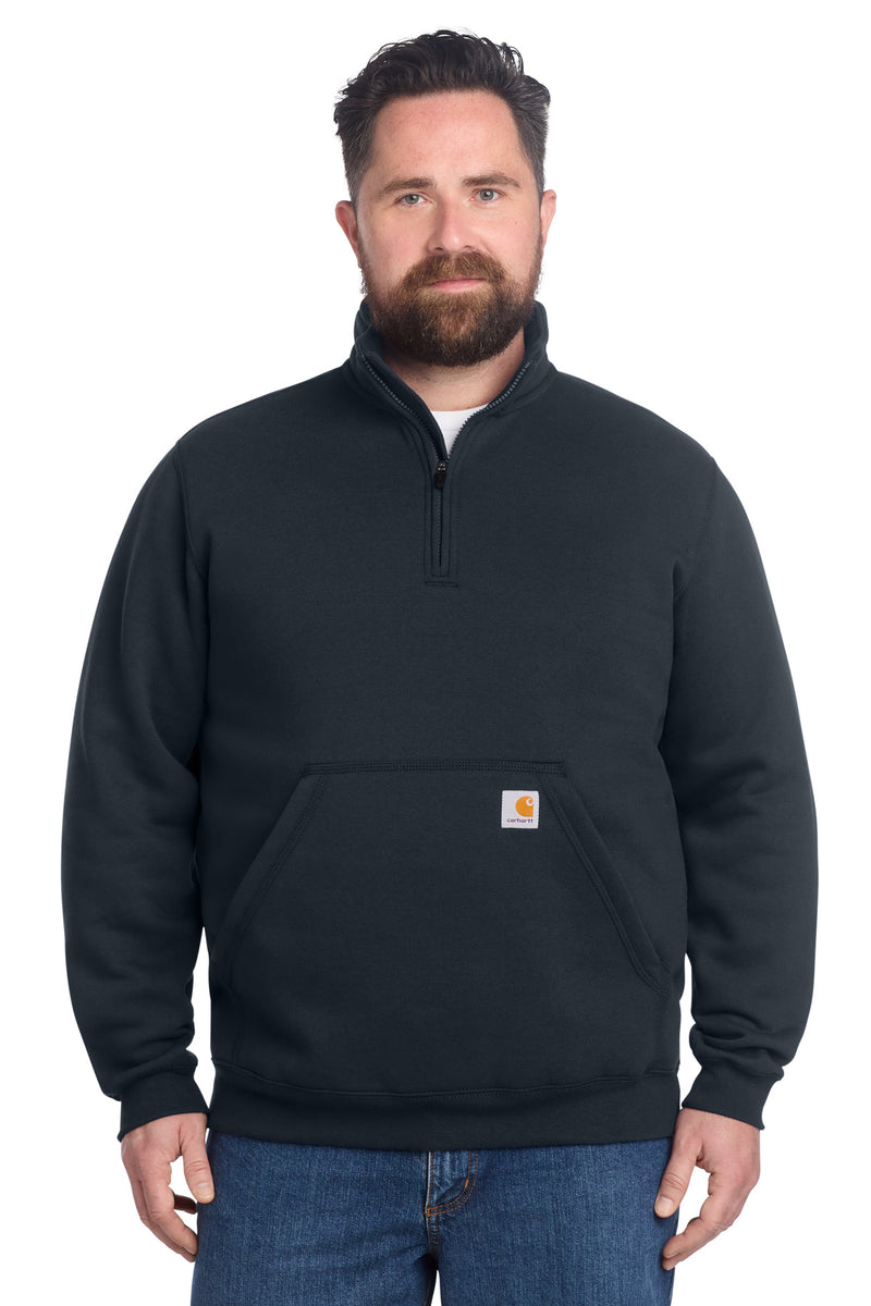 Carhartt Midweight 1/4-Zip Mock Neck Sweatshirt - New Navy