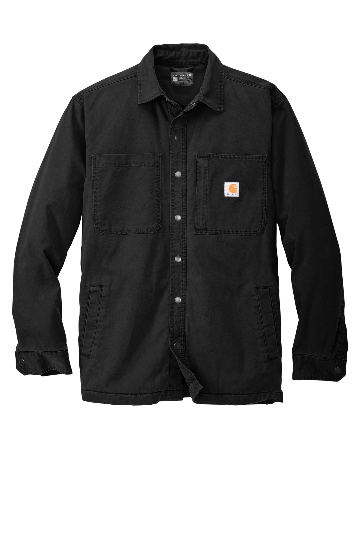 Carhartt Rugged Flex Fleece-Lined Shirt Jac - Black