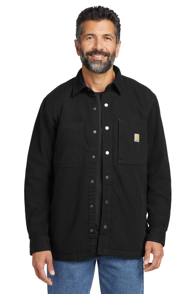 Carhartt Rugged Flex Fleece-Lined Shirt Jac - Black