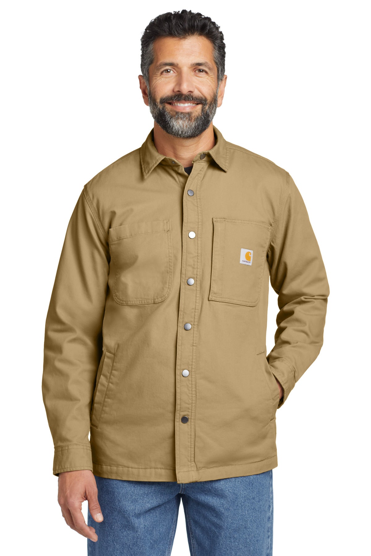 Carhartt Rugged Flex Fleece-Lined Shirt Jac - Dark Khaki