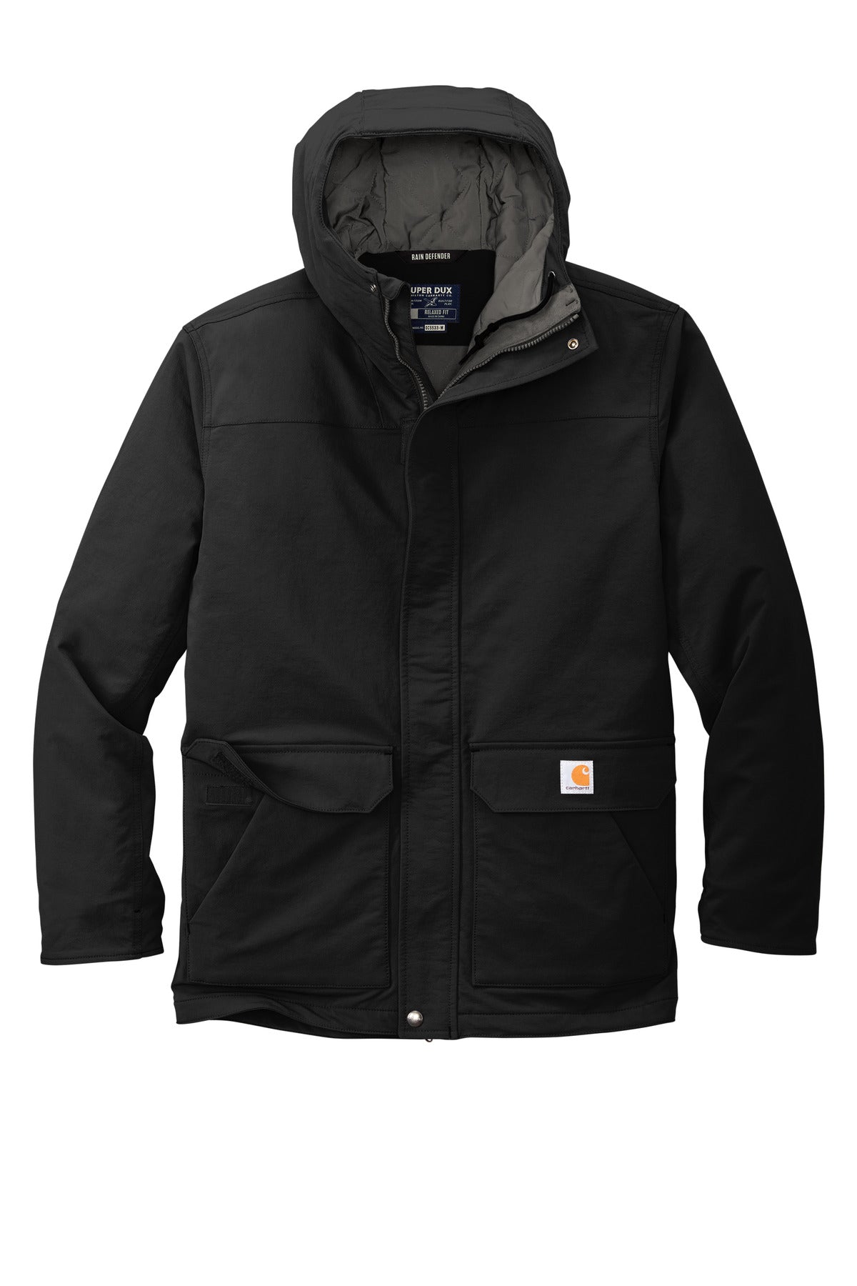 Carhartt Super Dux Insulated Hooded Coat - Black