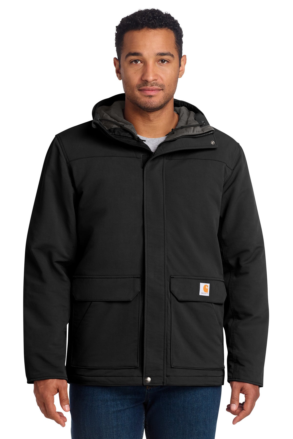 Carhartt Super Dux Insulated Hooded Coat - Black