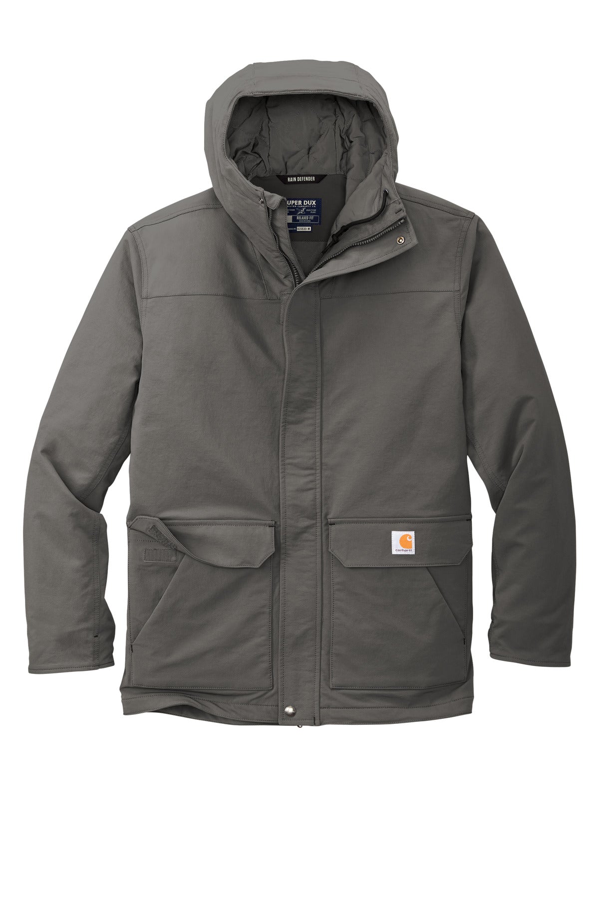 Carhartt Super Dux Insulated Hooded Coat - Gravel