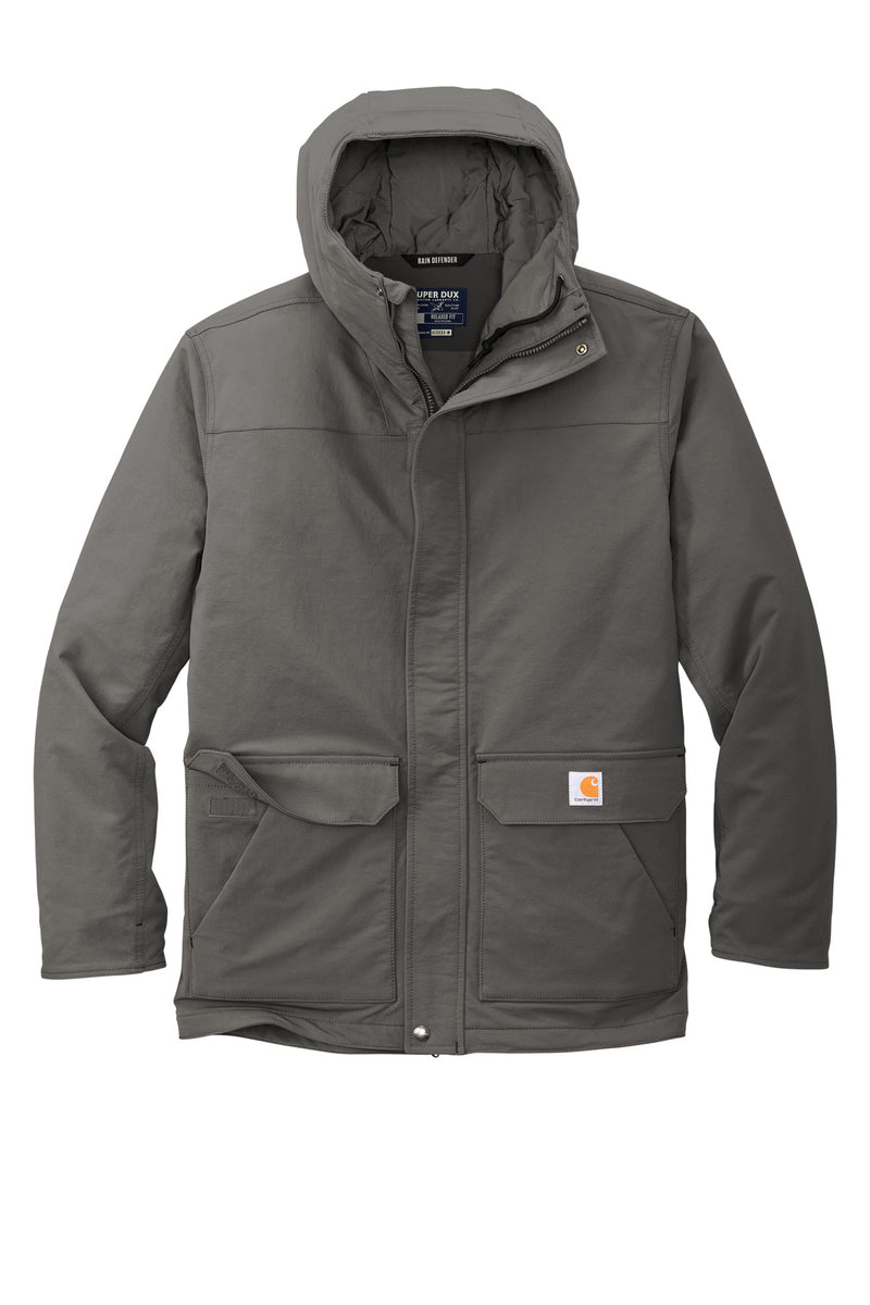 Carhartt Super Dux Insulated Hooded Coat - Gravel