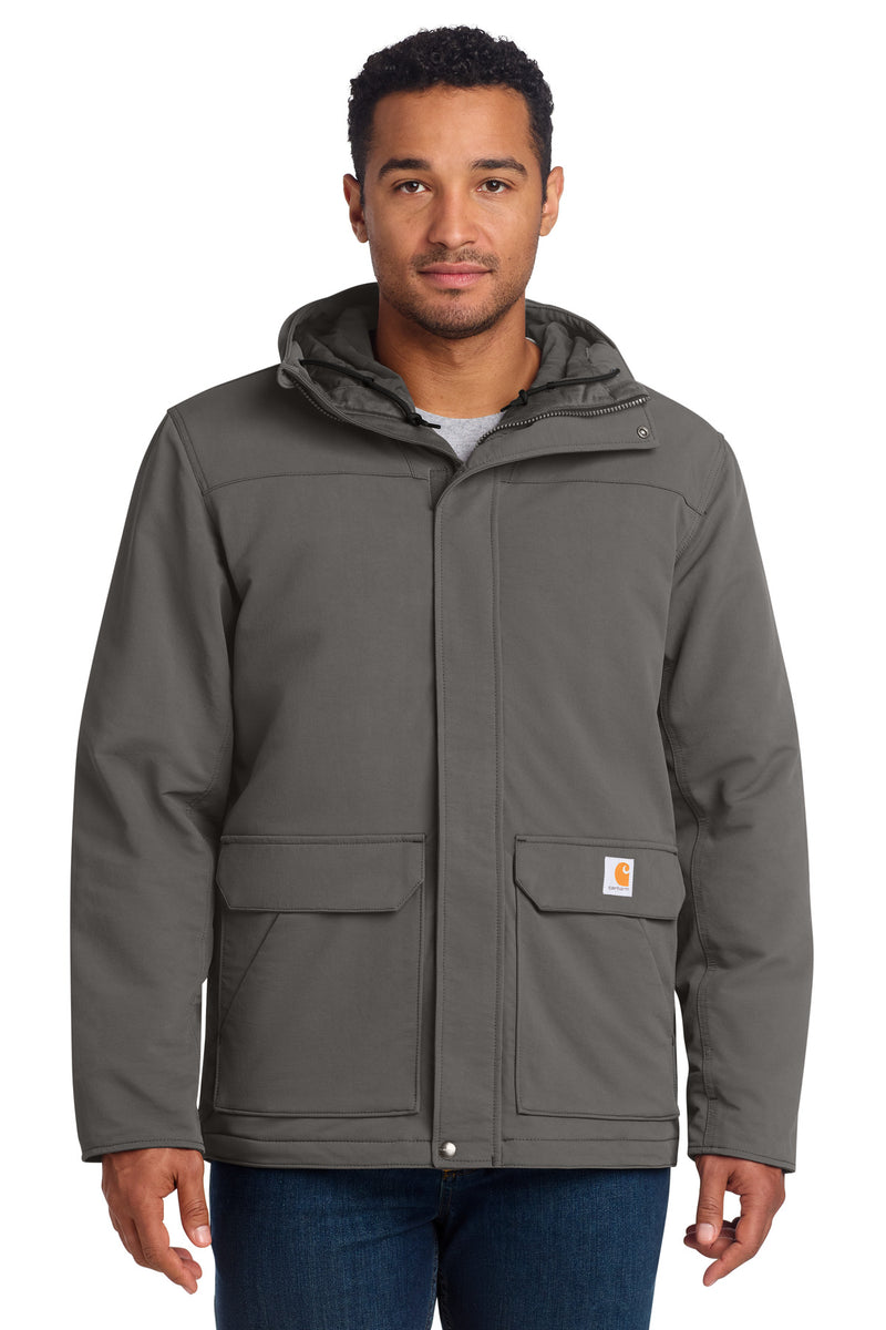 Carhartt Super Dux Insulated Hooded Coat - Gravel