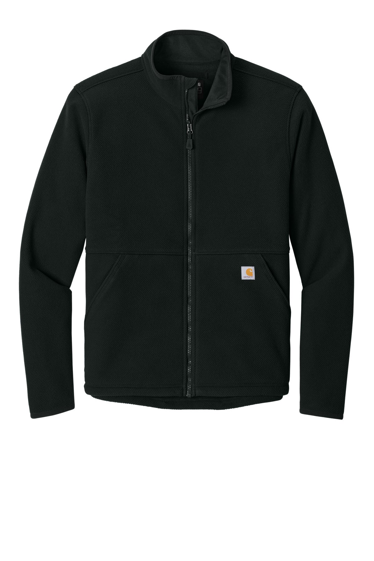 Carhartt Textured Full-Zip Fleece Jacket - Black