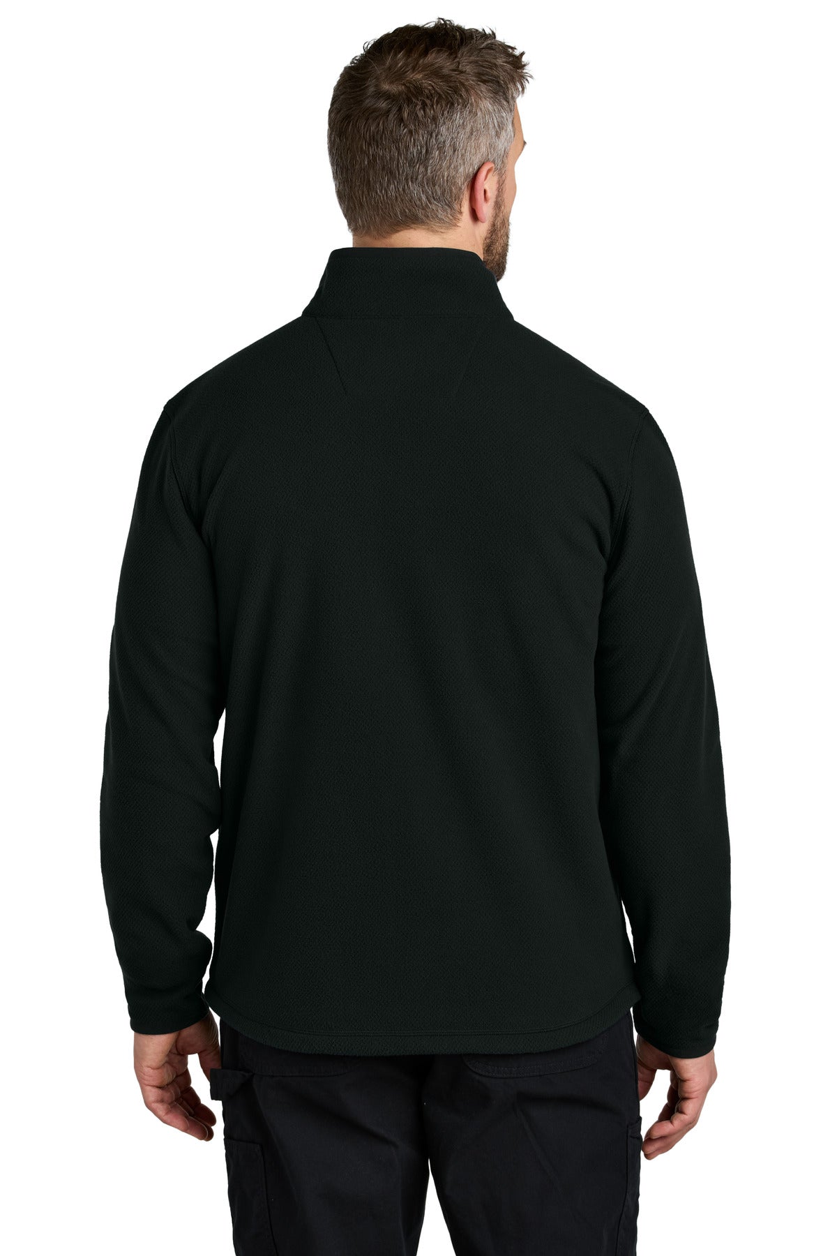 Carhartt Textured Full-Zip Fleece Jacket - Black