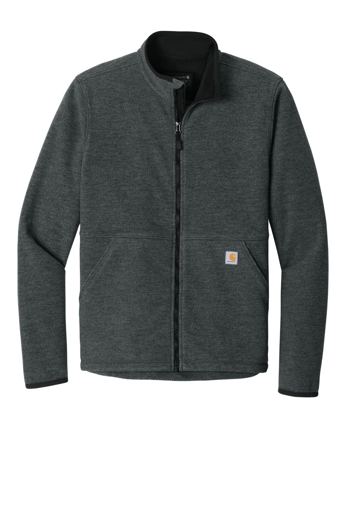 Carhartt Textured Full-Zip Fleece Jacket - Carbon Heather