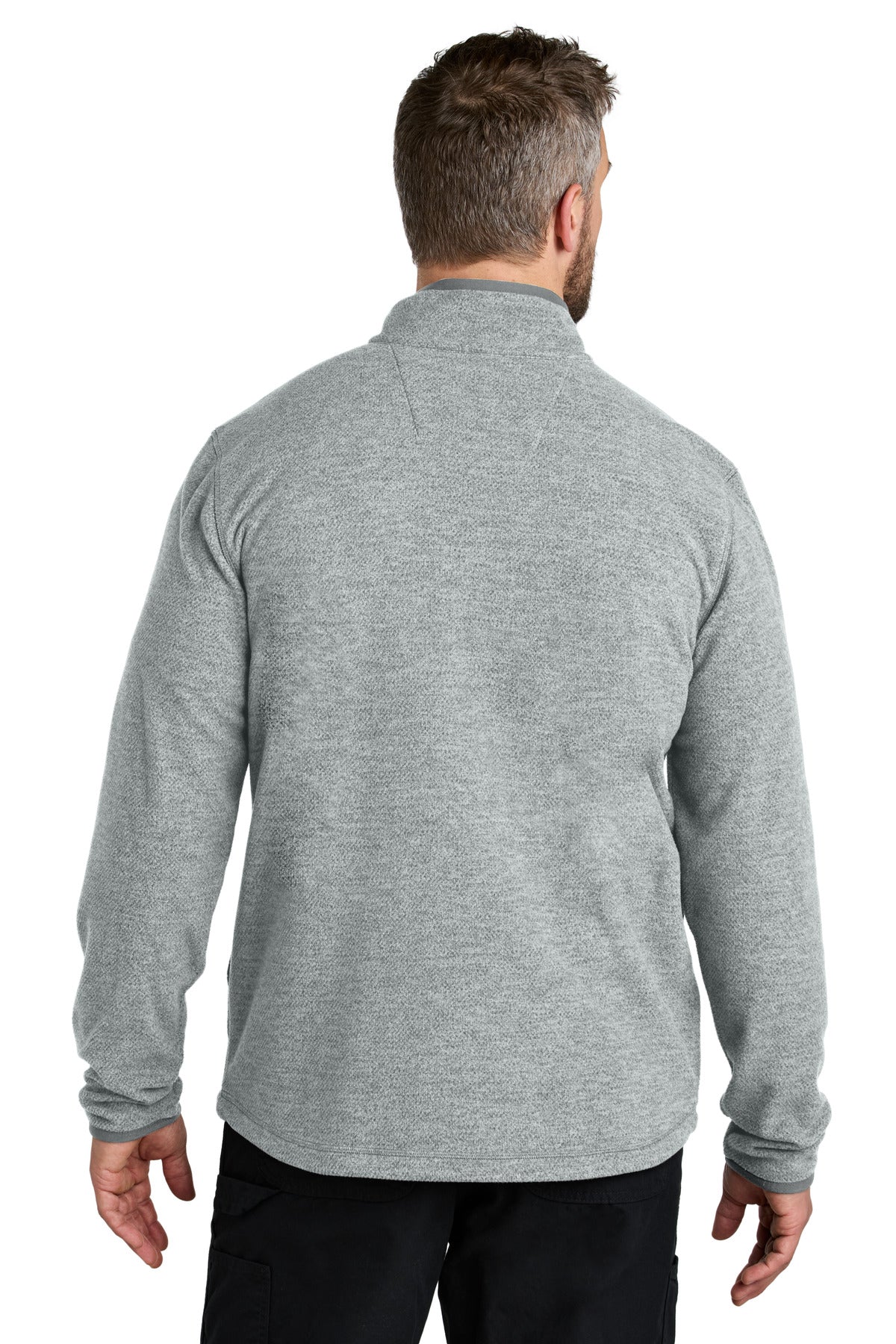 Carhartt Textured Full-Zip Fleece Jacket - Heather Grey