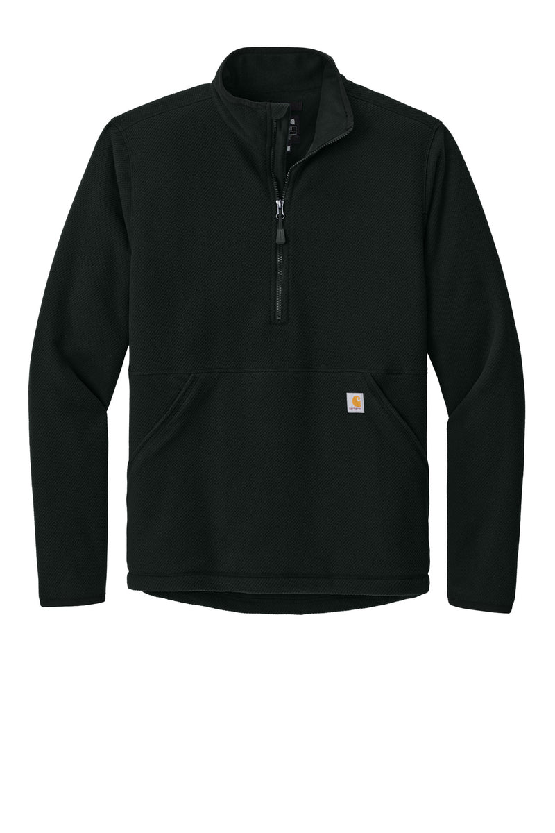 Carhartt Textured 1/2-Zip Fleece Jacket - Black