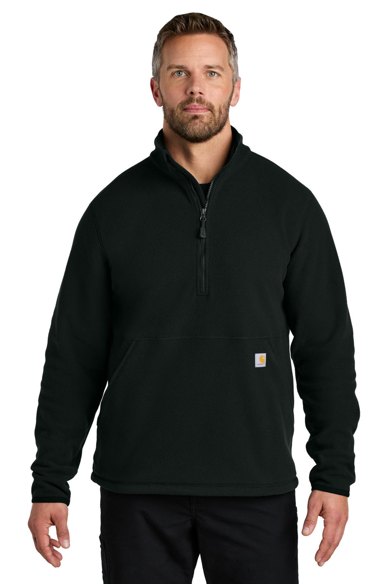 Carhartt Textured 1/2-Zip Fleece Jacket - Black