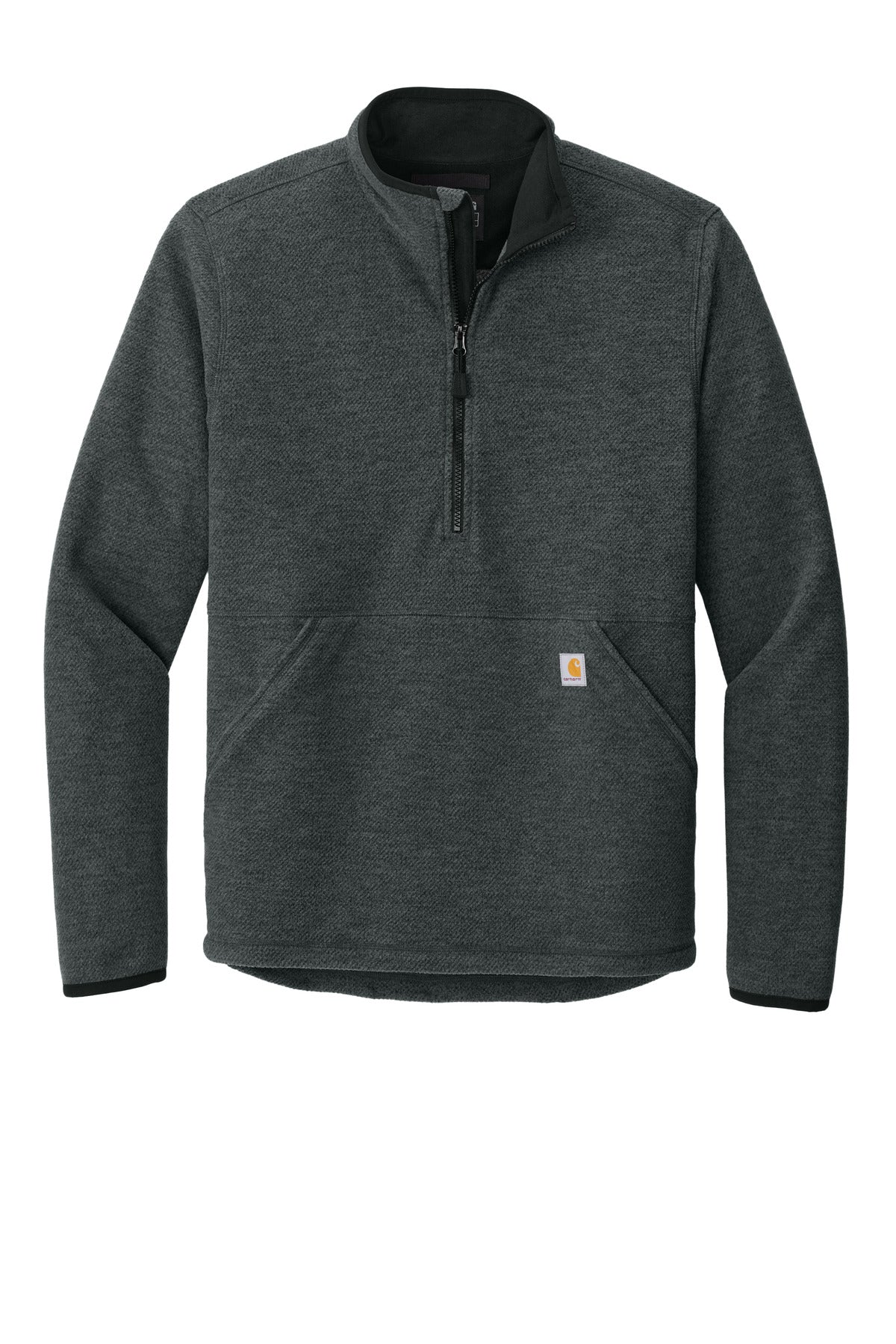 Carhartt Textured 1/2-Zip Fleece Jacket - Carbon Heather