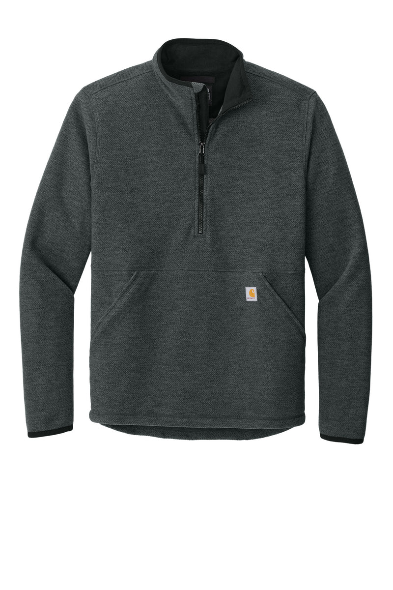 Carhartt Textured 1/2-Zip Fleece Jacket - Carbon Heather