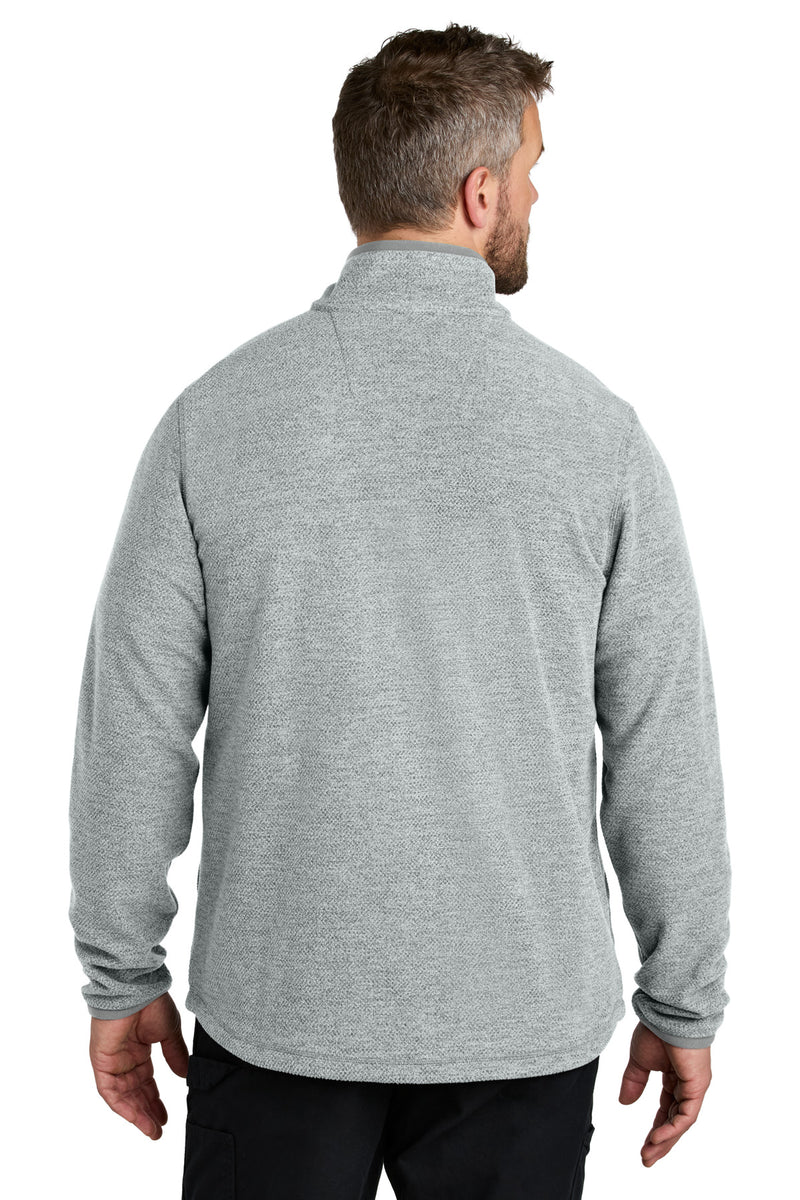 Carhartt Textured 1/2-Zip Fleece Jacket - Heather Grey