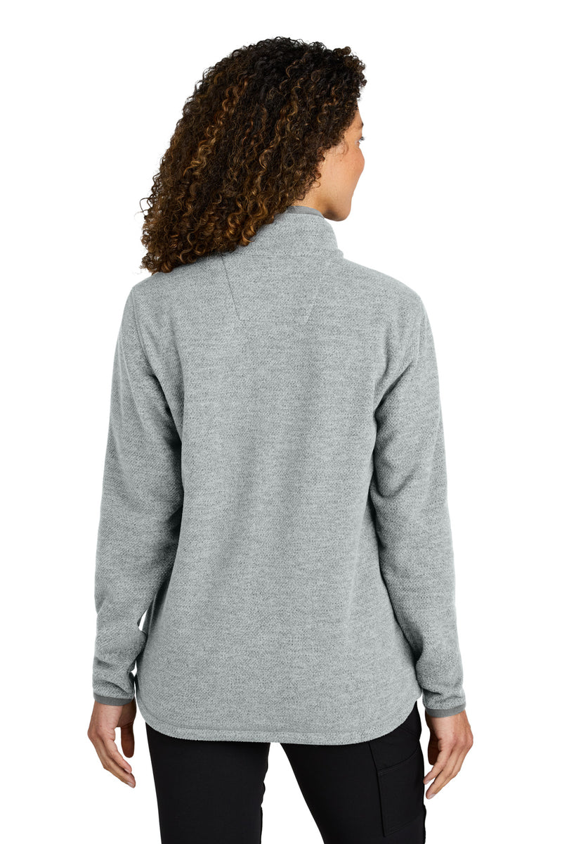 Carhartt Women's Textured Full-Zip Fleece Jacket - Heather Grey