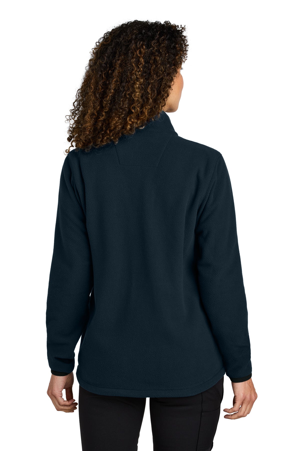 Carhartt Women's Textured Full-Zip Fleece Jacket - Navy