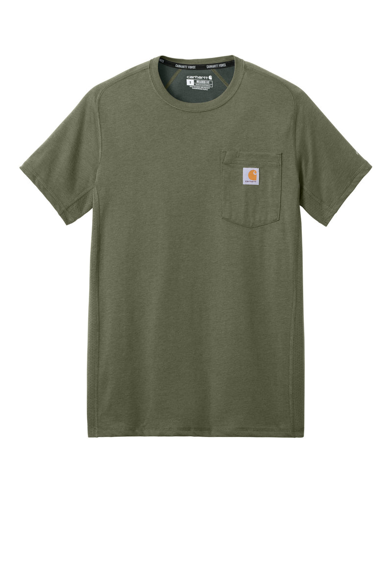 Carhartt Force Short Sleeve Pocket T-Shirt - Basil Heather