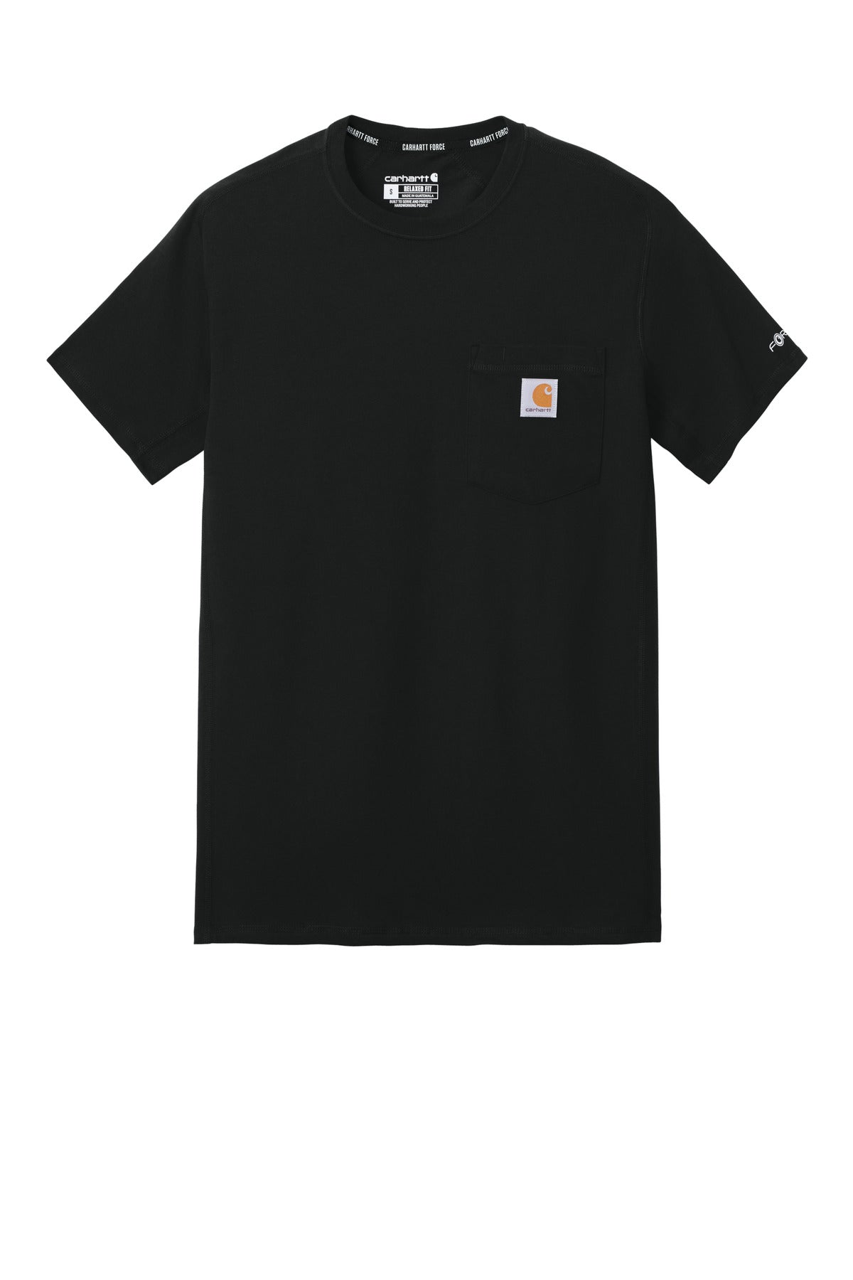 Carhartt Force Short Sleeve Pocket T-Shirt - Black